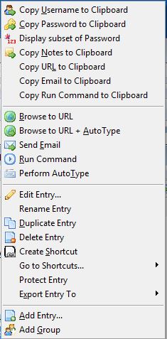 Right click Edit Shortcut Base Entry